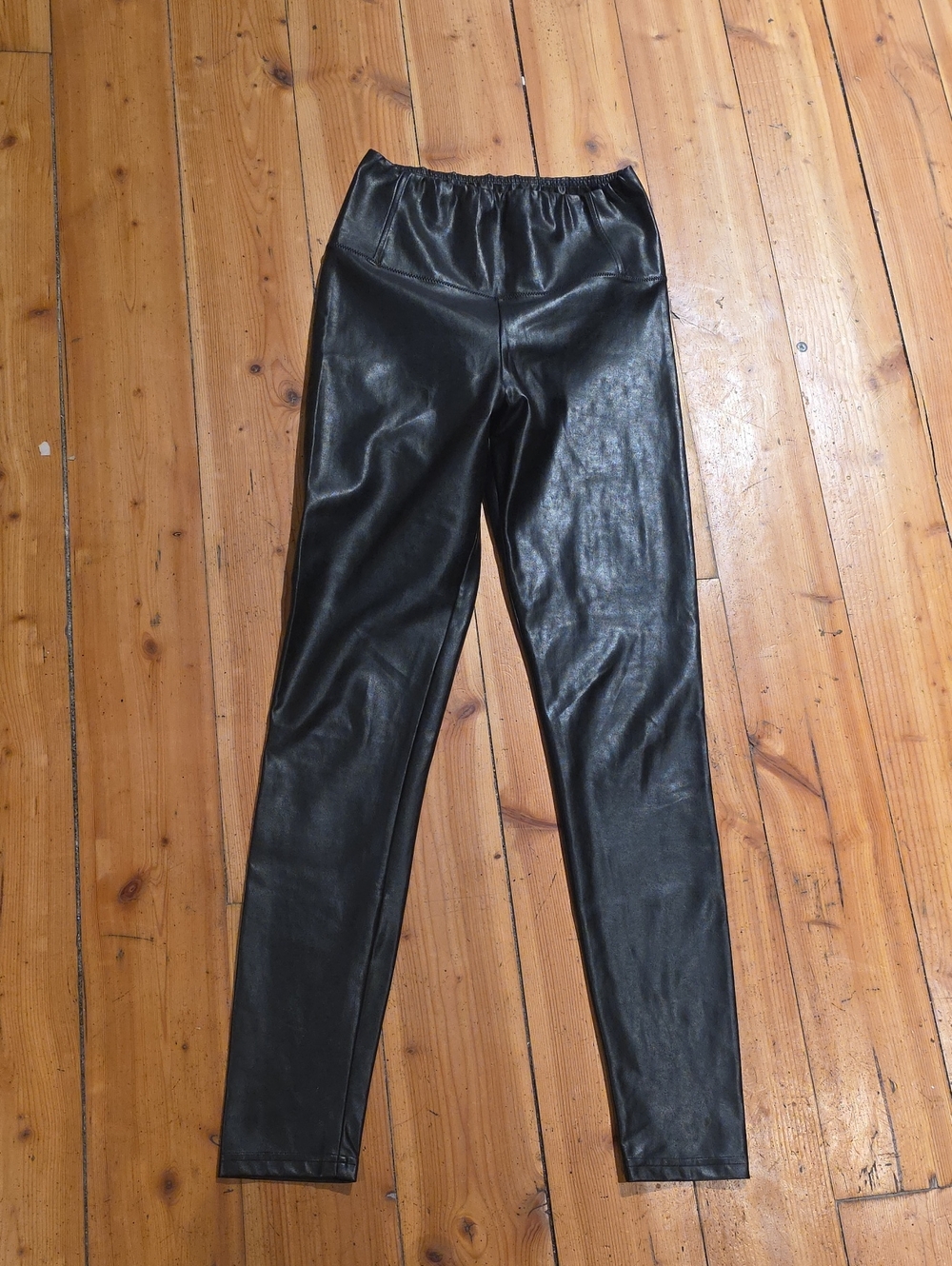 Wilfred Black Faux Leather Kids Leggings